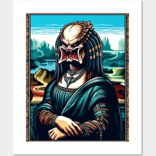 Predator x Mona lisa Posters and Art